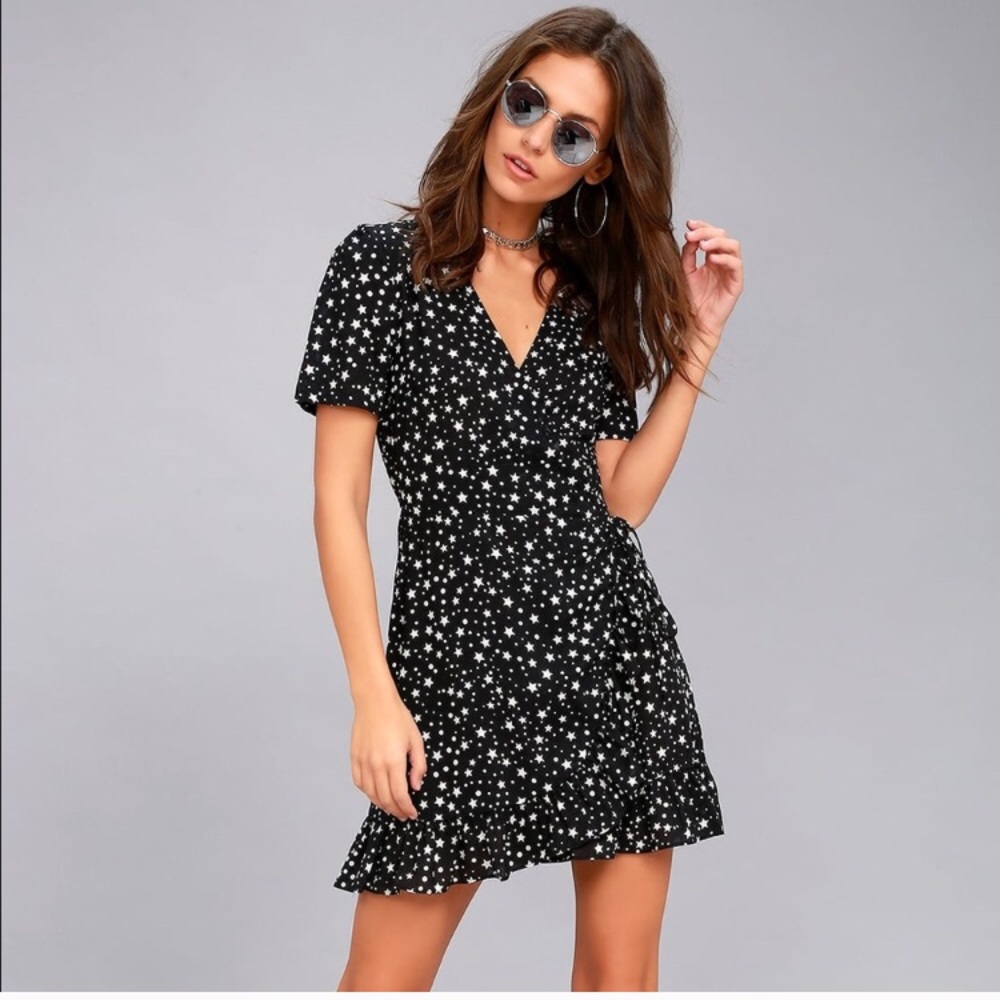 Star wrap dress